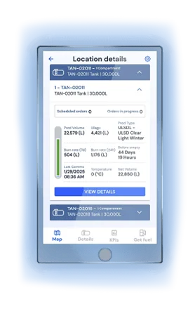 SCI fuel management mobile app